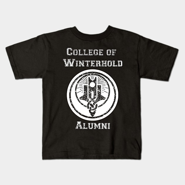 College of Winterhold Alumni Kids T-Shirt by ChasingBlue